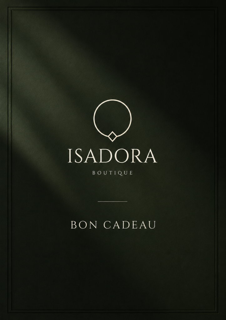 Bon cadeau Isadora valable sur l’ensemble de la boutique en ligne.