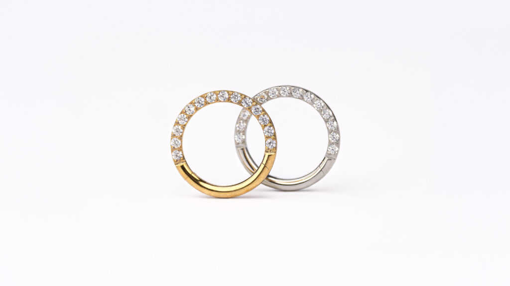 Septum doré et argenté minimaliste DIVINE