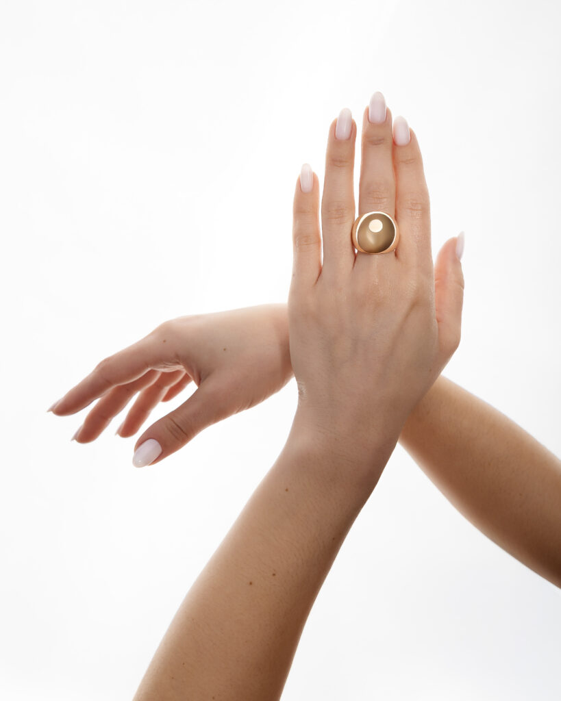 Grosse bague doré Isadora boutique