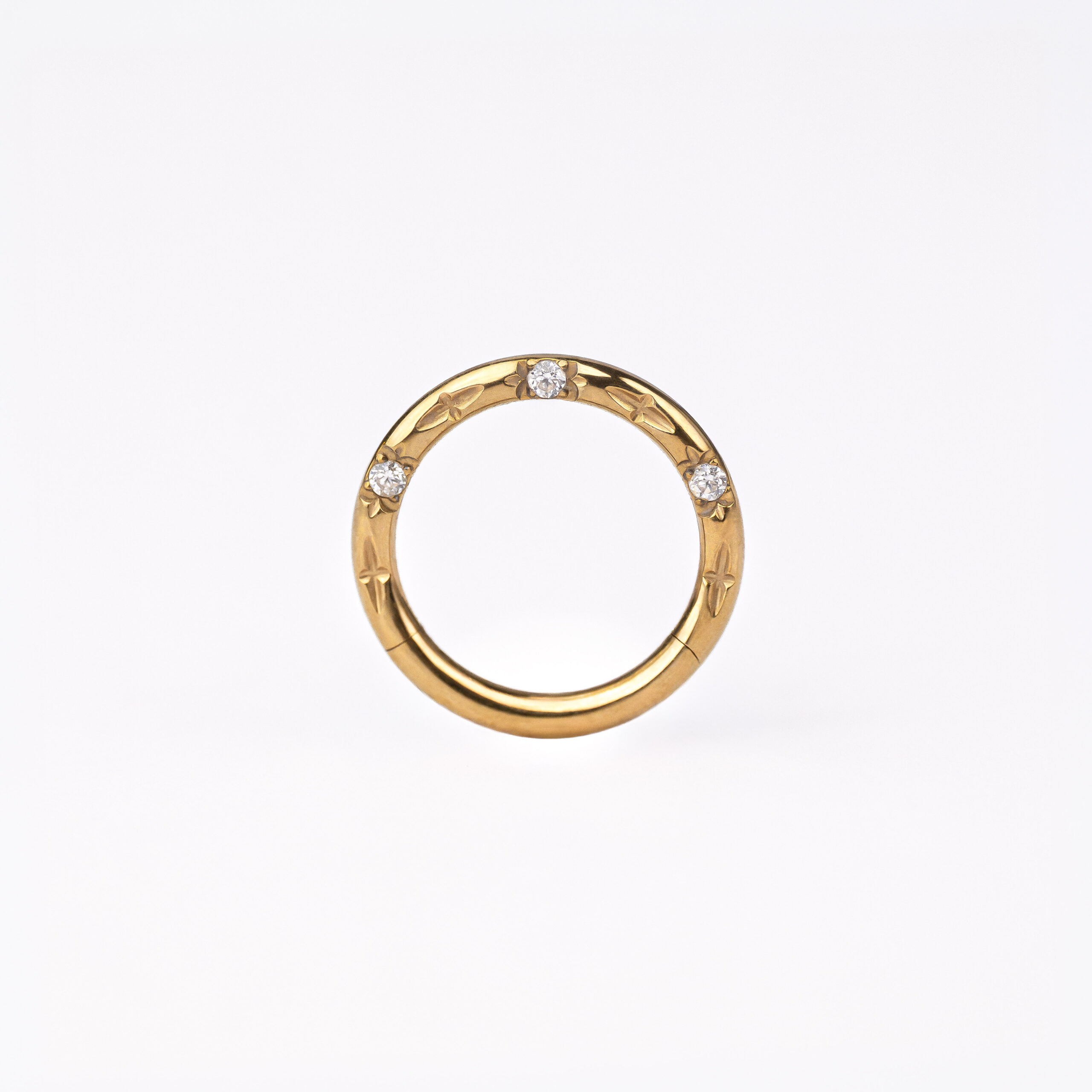 Septum en titane minimaliste doré